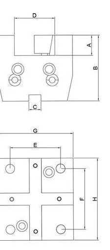 BMT Face Tool Holder: dimension drawing with catalogue reference labels