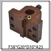 Servo Turret Boring Tool Holder: original photograph and selection code F58*G20*D10*A25, PDF page 9