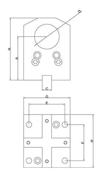 BMT Boring Tool Holder: dimension drawing with catalogue reference labels