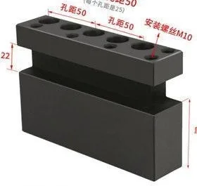 DP Single-Row Gang Tool Holder: dimension drawing with catalogue reference labels